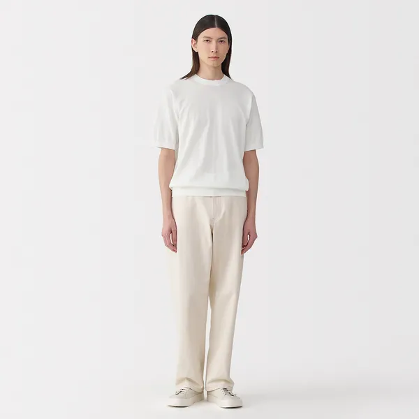 코튼 하이게이지 반소매 풀오버