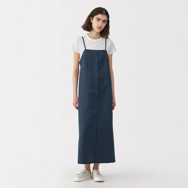 실크 리넨 원피스
