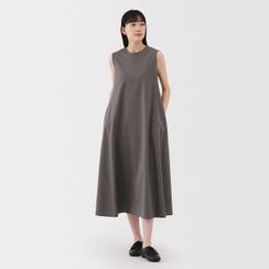 시원한 UV 컷 크루넥 슬리브리스 원피스