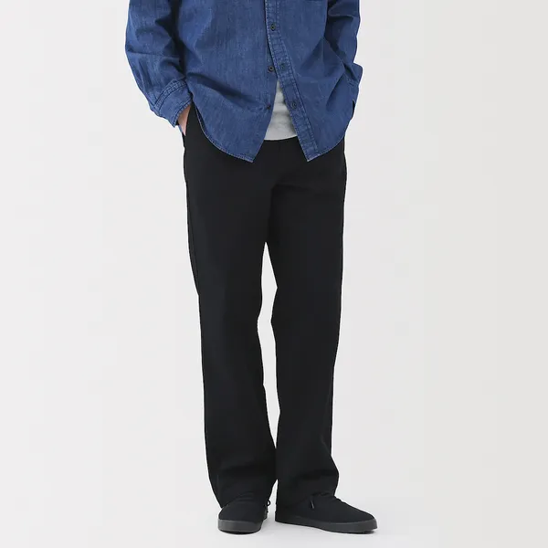 워싱 치노 와이드 팬츠