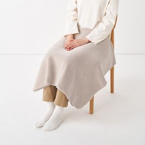 플리스 양면 사용이 가능한 담요 그레이지 80x130cm