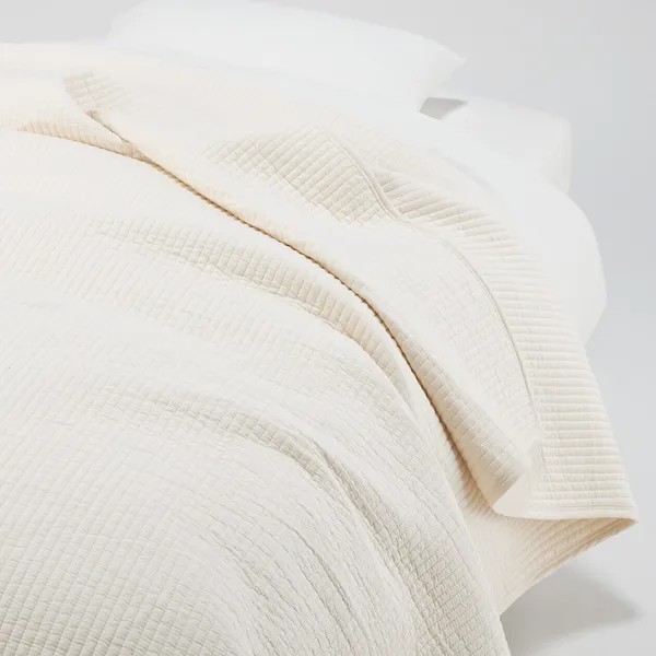 면 퀼팅 다용도 담요 에크루 180x260cm