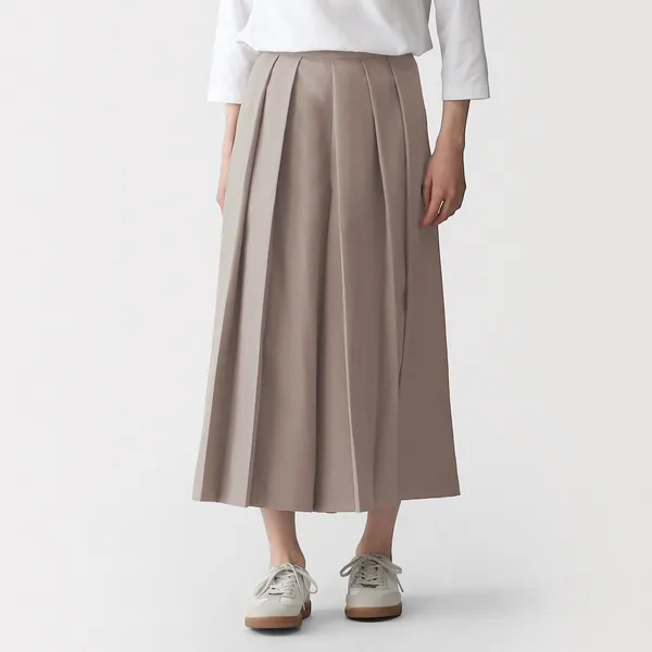 이중 편직 하카마 팬츠