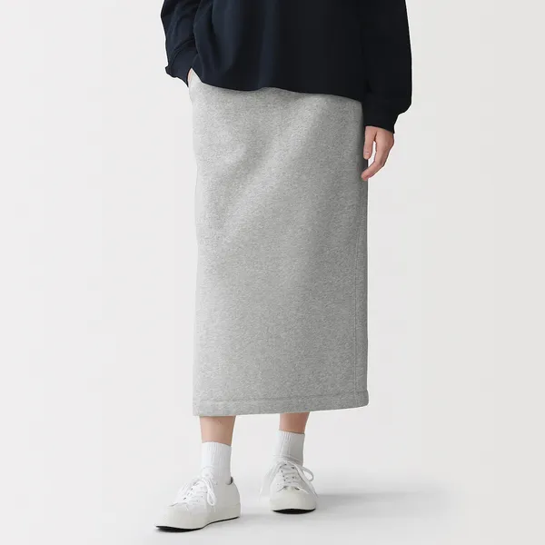 스웨트 스트레이트 스커트
