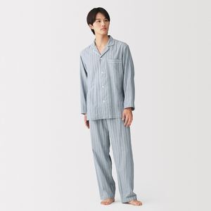사이드 심리스 이중가제 긴소매 파자마